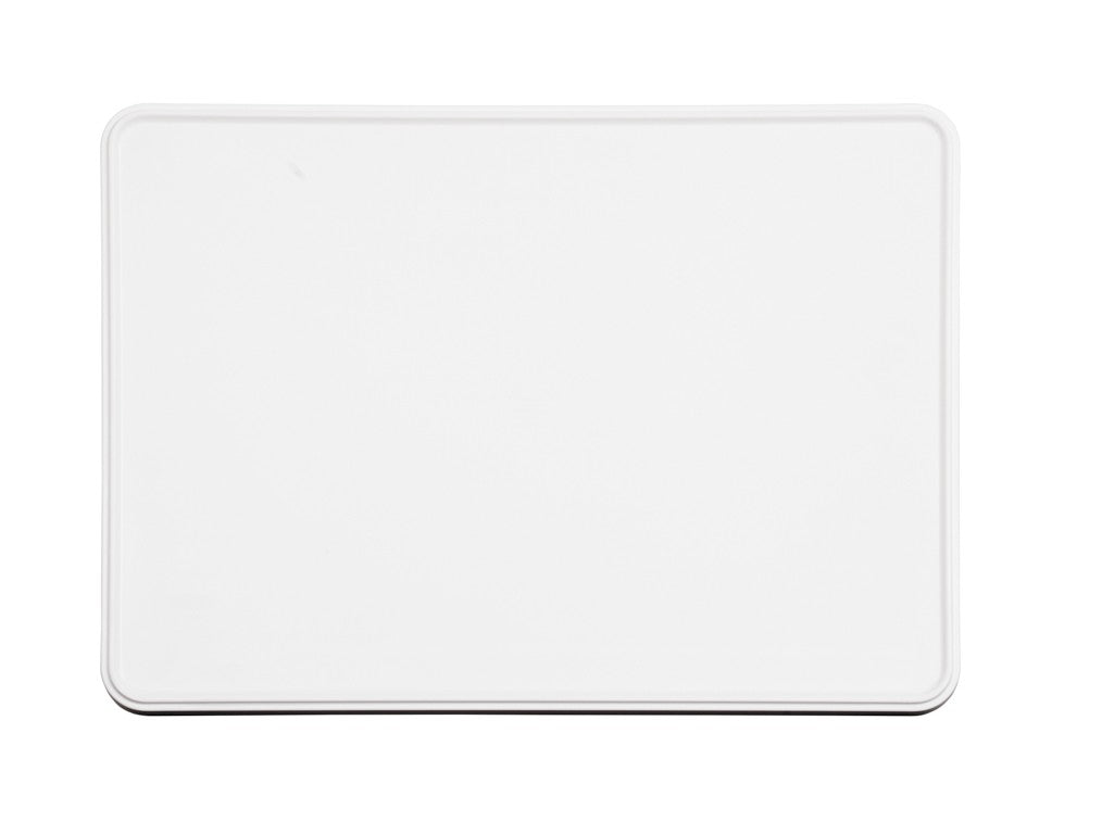 18" White Rectangular Melamine Plate