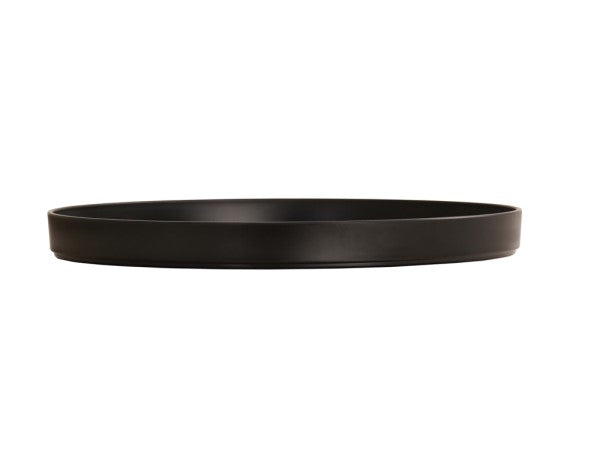 16" Black Round Melamine Platter