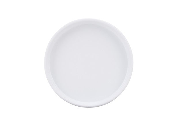 6" White Round Melamine Hudson Plate
