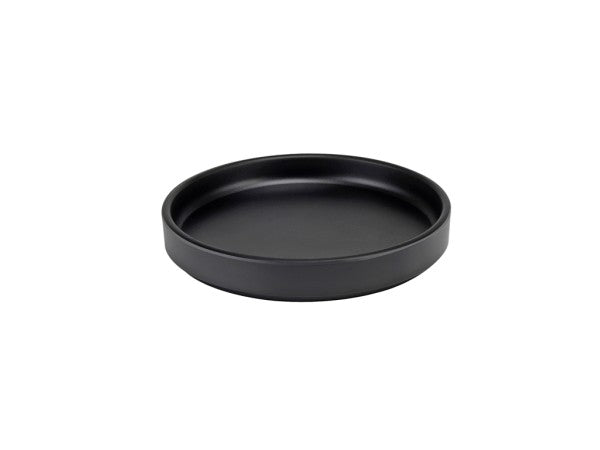 8.25" Black Round Melamine Hudson Plate