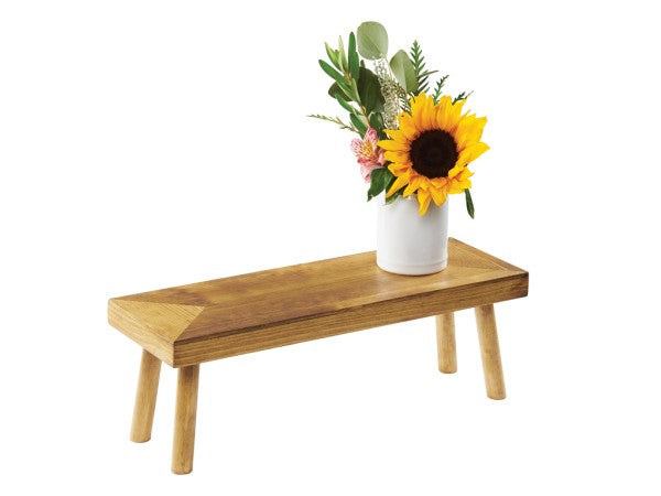 20" Rustic Pine Rectangular Pine Wood Riser