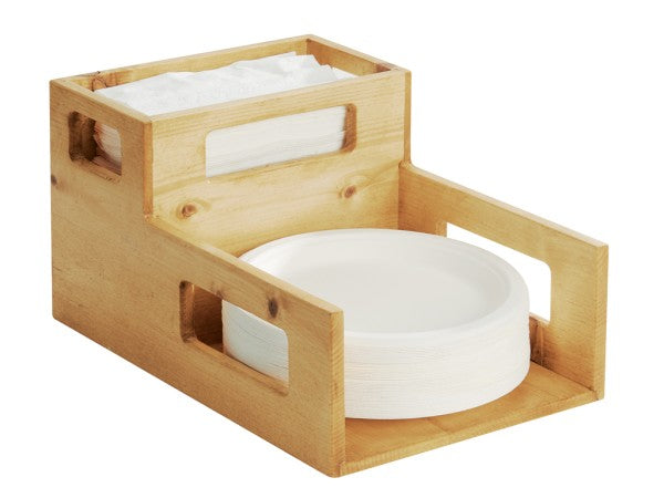 10" Rustic Pine Rectangular Pine Wood Plate