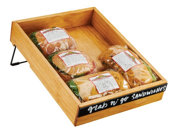 12.25" Rustic Pine Pine Wood Merchandiser