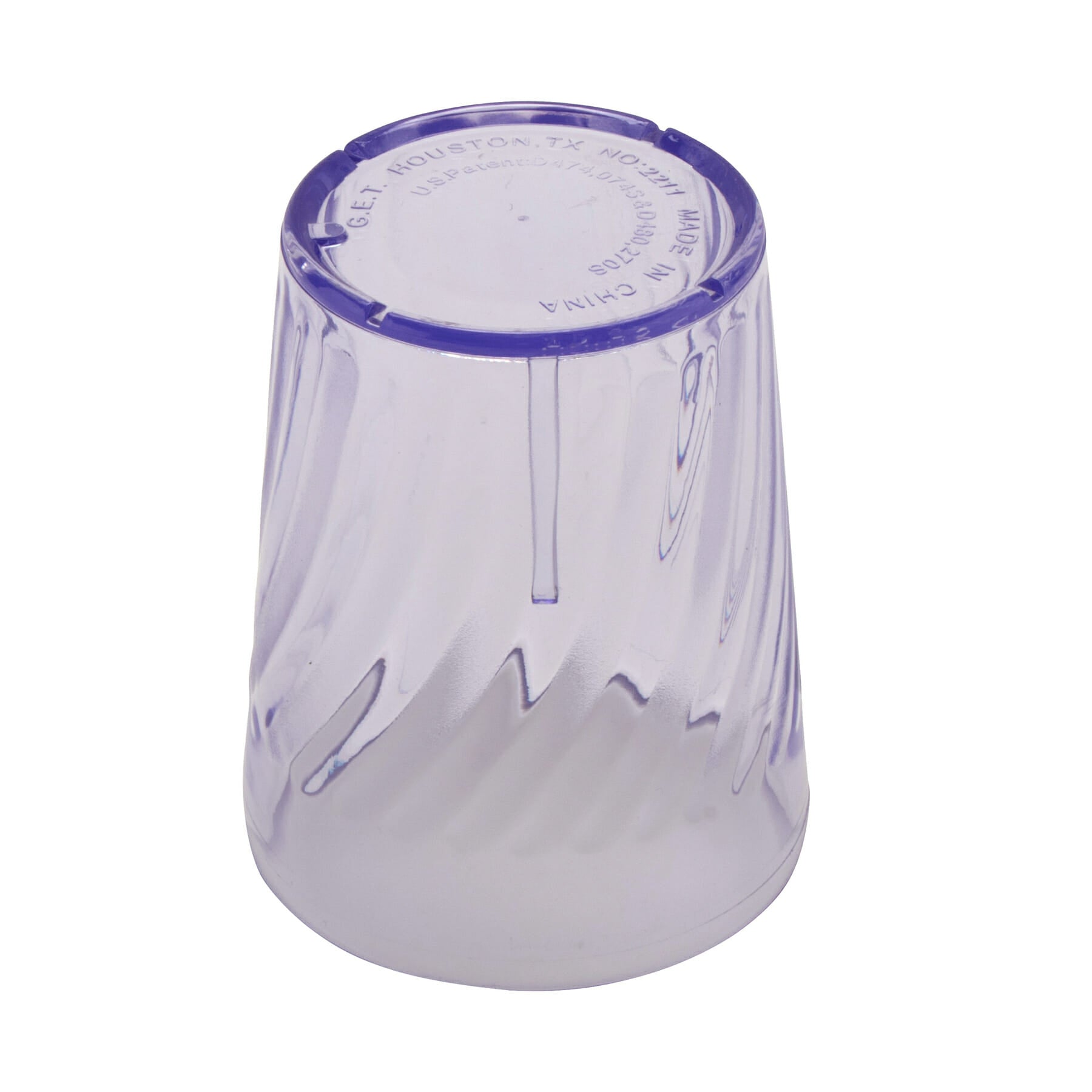 Tahiti™ 12 oz. Textured Plastic Tumbler, Blue, 4-1/4" Tall