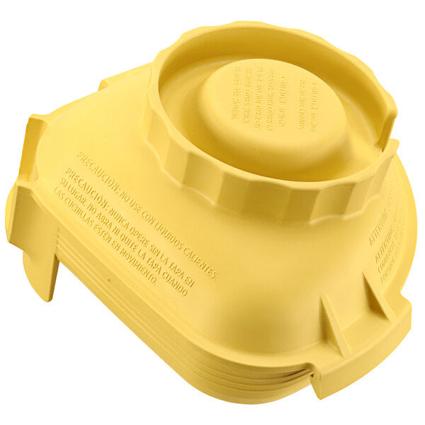 One-Piece Yellow Rubber Blender Lid