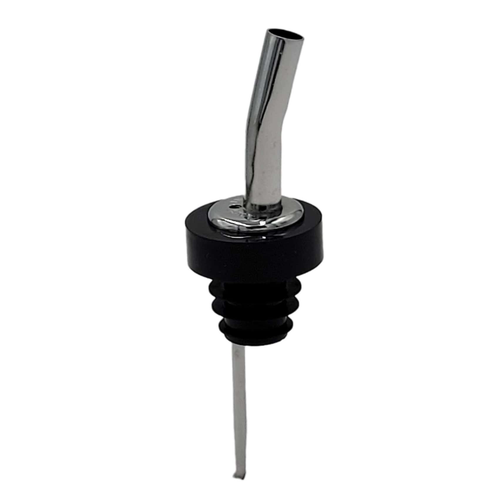 Chrome Prime Flo Pourer with Poly-Kork and Black Collar