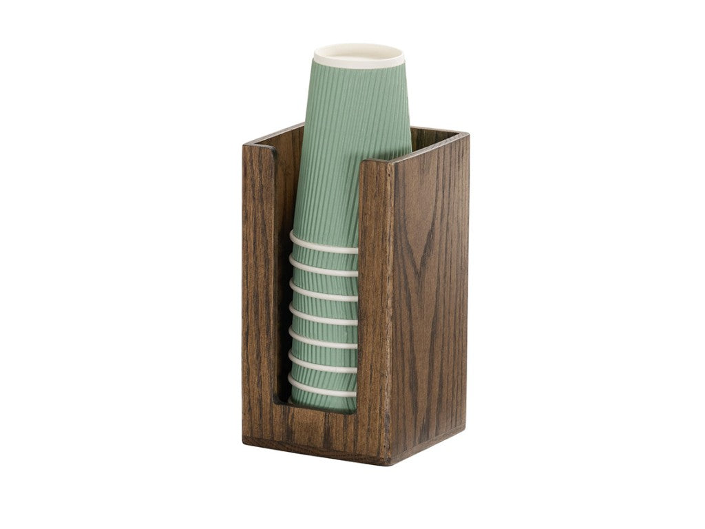 Melrose 4.5" Square Wood Cup & Lid Organizer