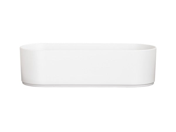 6" White Oval Deep Bowl