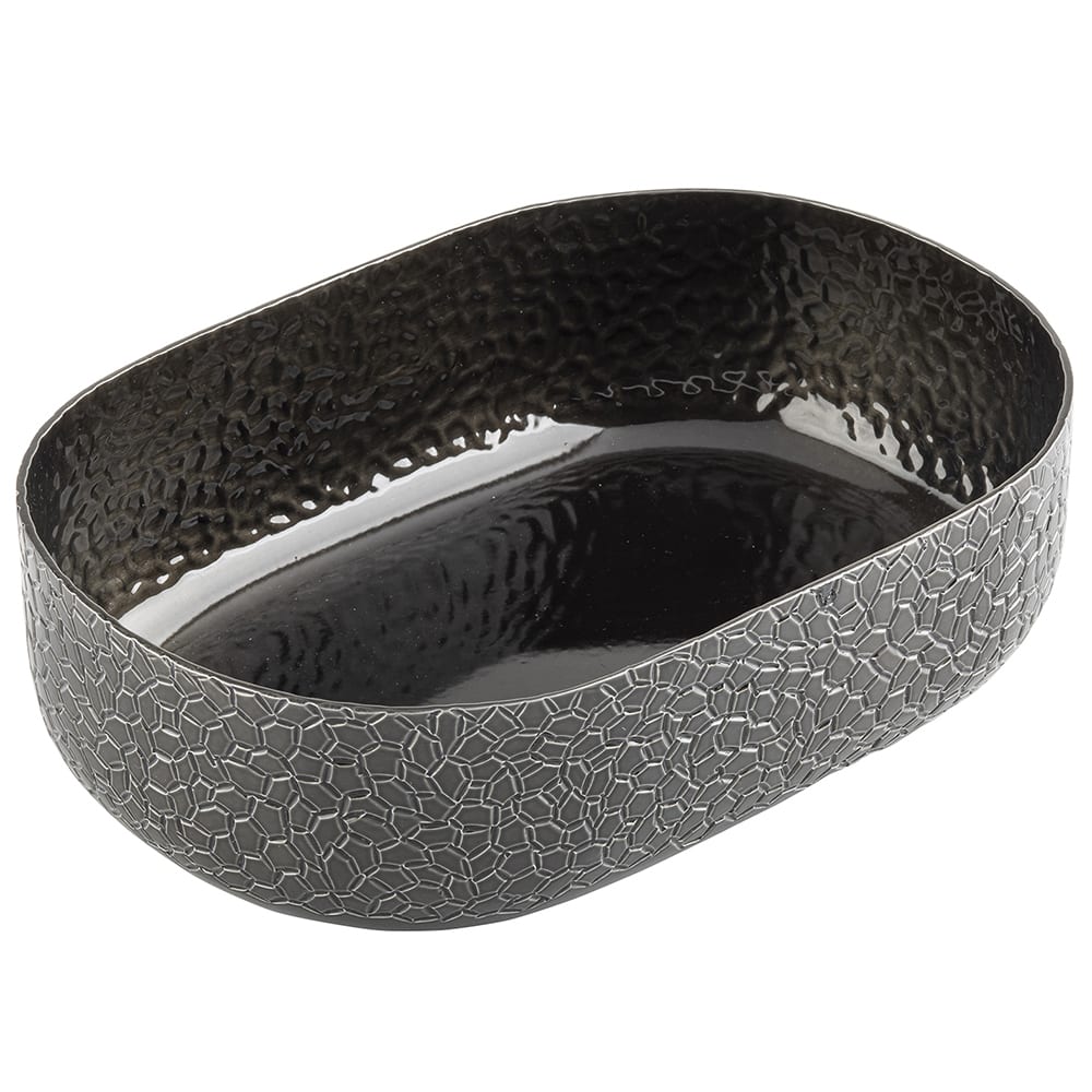 64 oz. Oval Bowl - Aluminum, Black