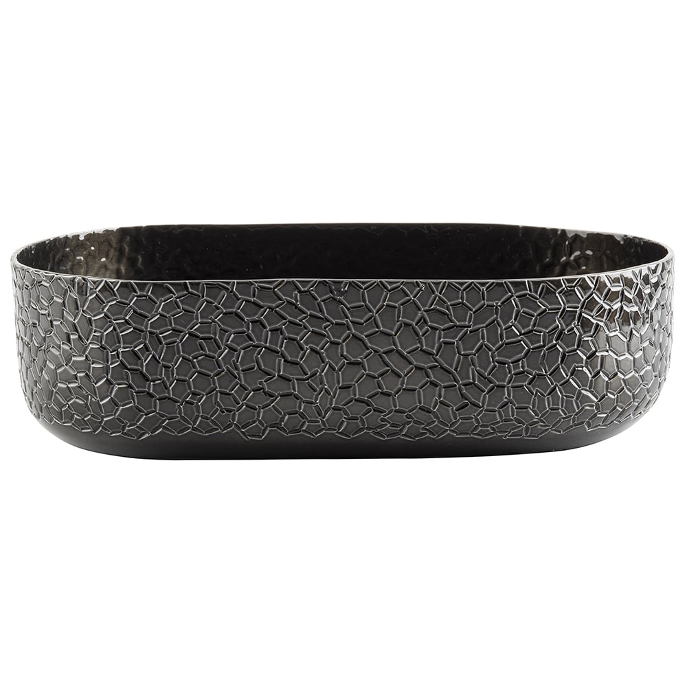 64 oz. Oval Bowl - Aluminum, Black