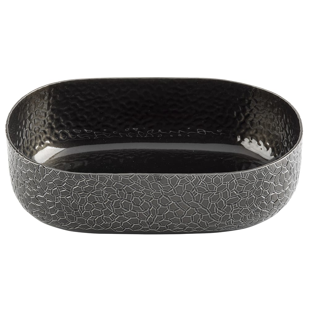 64 oz. Oval Bowl - Aluminum, Black