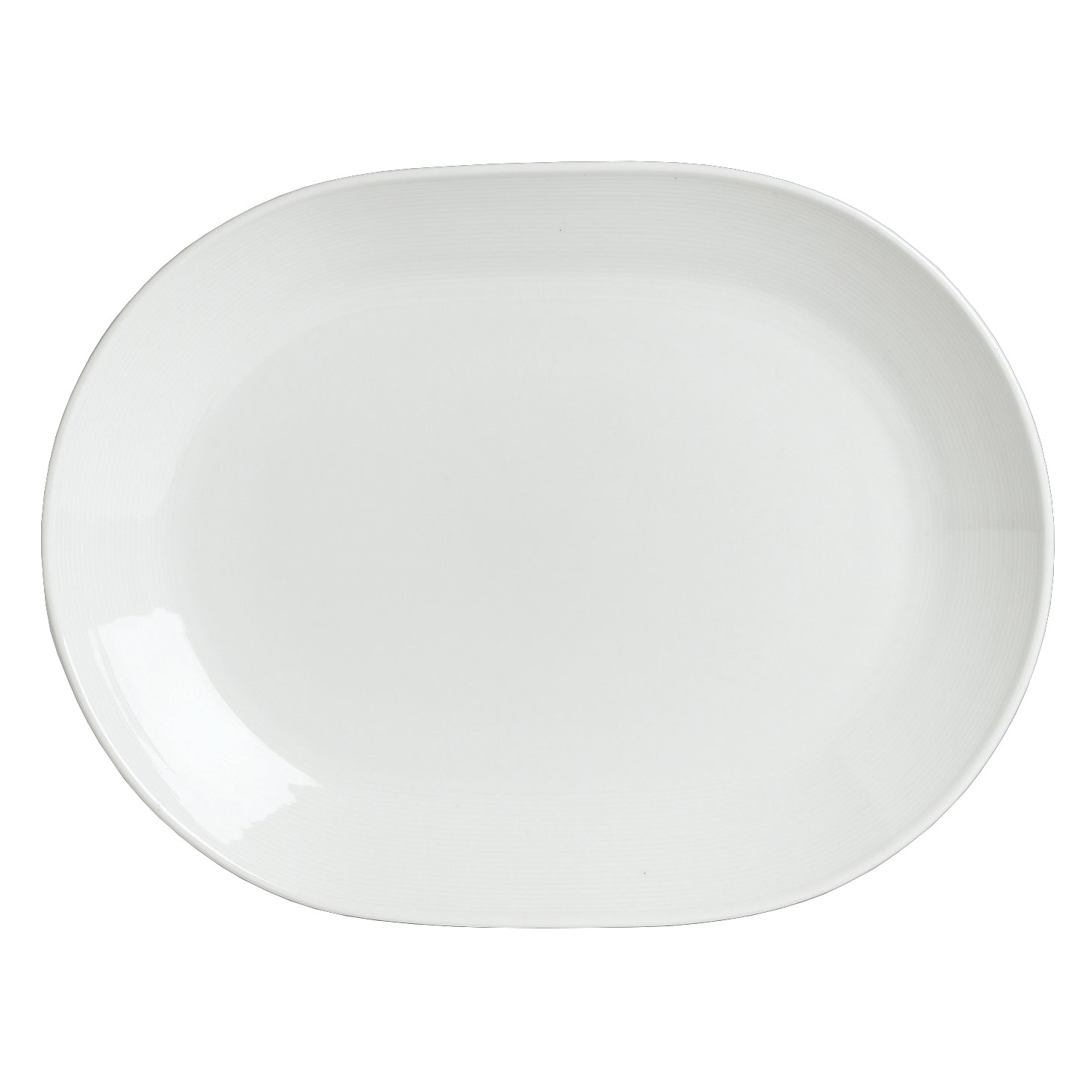 Race Track Oval Platter L 17.34" W 13.5" Aura