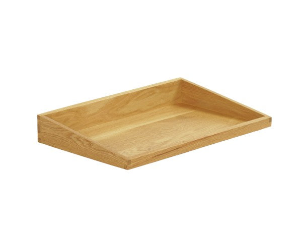 20" x 12" Oak Angled Tray Box