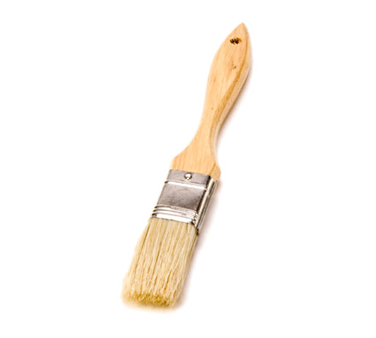 Pastry Brush, 3" Flat, Boar Bristles with Wood Handle