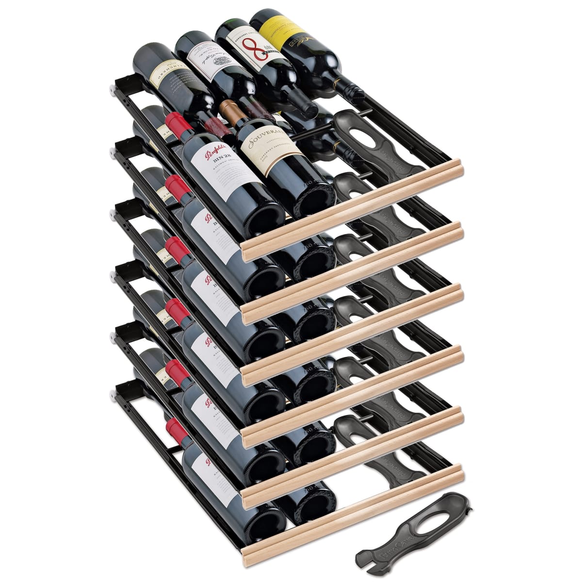 EuroCave Beech Rolling Shelves