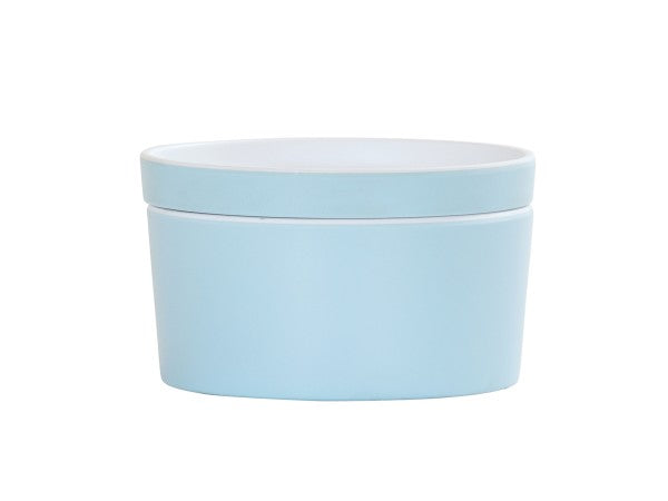 5" Ocean Blue Round Melamine Bento Box