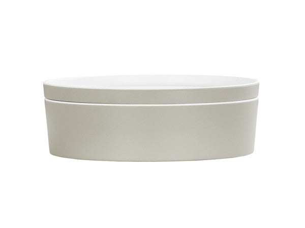 7" Ash Round Melamine Bento Box