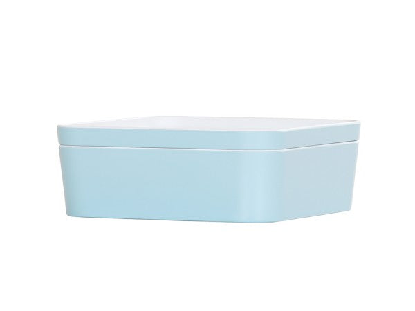 8.25" Ocean Blue Square Melamine Bento Box