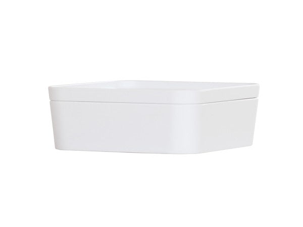 8.25" White Square Melamine Bento Box