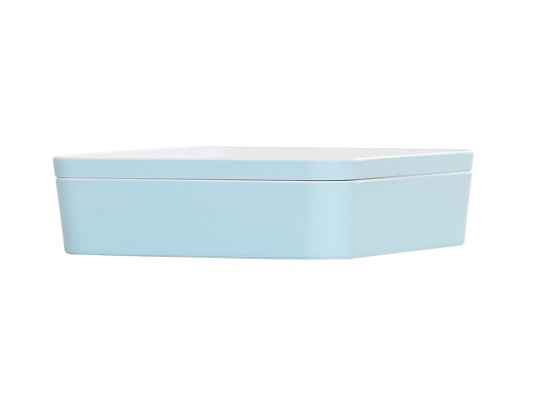10.5" Blue Square Melamine Bento Box