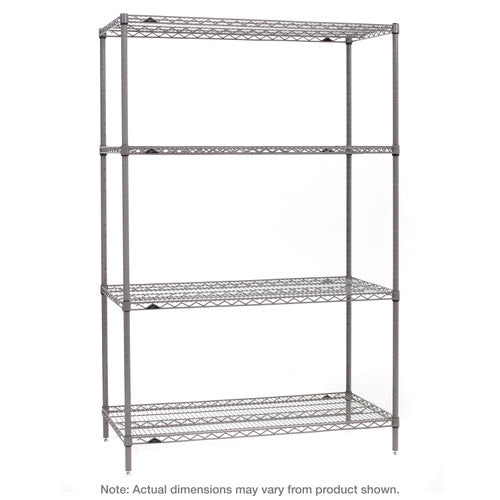 Metro Super Erecta Industrial Wire Shelving, Metroseal Grey Epoxy