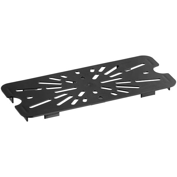 Camwear® 1/3 Size Black Polycarbonate Drain Shelf
