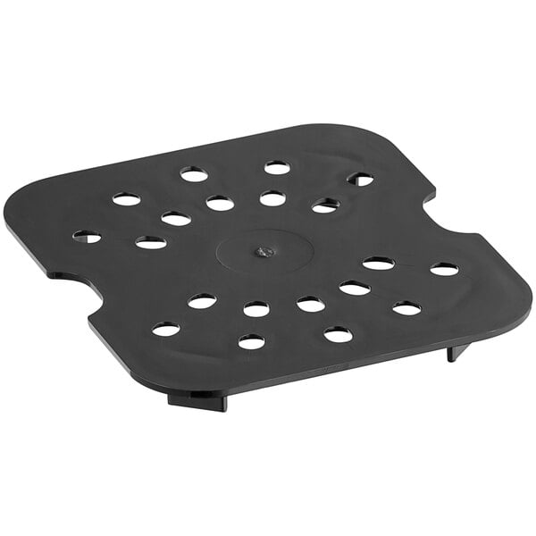 Camwear® 1/6 Size Black Polycarbonate Drain Shelf