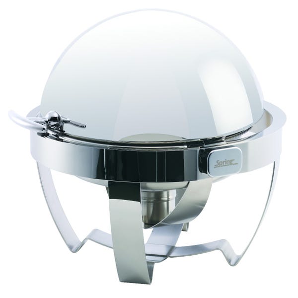 Rondo Round Roll-Top Chafer, Stainless Steel, 8 Qt
