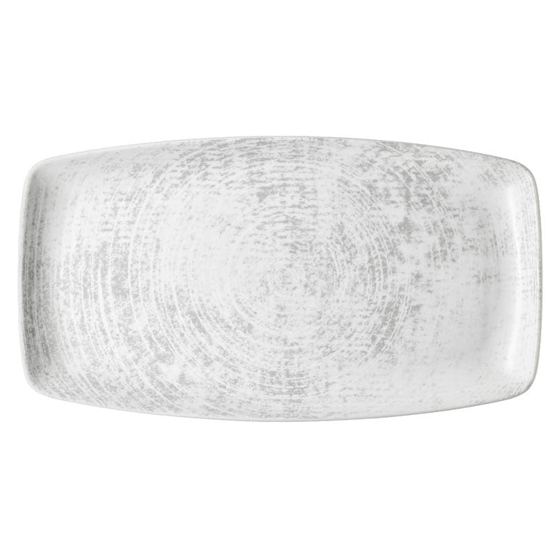 Shabby Chic Oblong Platter, 14-1/8" x 7-7/8", Structure Grey