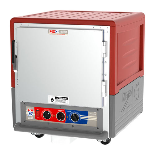 C5™ 3 Series Undercounter Red Insulation Armour™ Moisture Heated Cabinet w/ (10) Pan Capacity, Lip Load Slides, Solid Door, 120v