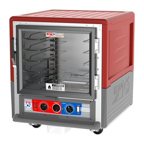 C5™ 3 Series Undercounter Red Insulation Armour™ Low Wattage Heated Holding Cabinet w/ (5) Pan Capacity, Universal Slides, Solid Door, 120v