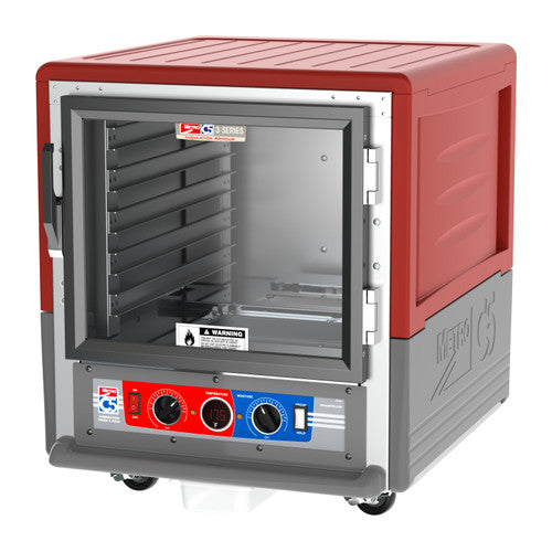 C5™ 3 Series Undercounter Red Insulation Armour™ Low Wattage Heated Holding Cabinet w/ (10) Pan Capacity, Lip Load Slides, Solid Door, 120v