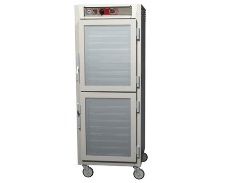 C5 6 Series Heated Cabinet, Tempered Glass Dutch Doors, Stainless Steel