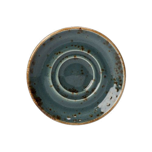 Double Well Saucer 4.63" Dia. Craft Blue