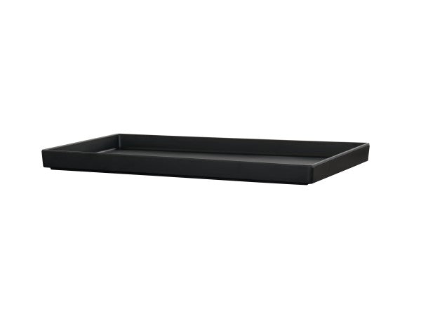 21.5" Matte Black Melamine Tray