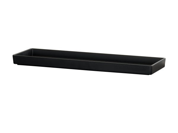 21.5" Matte Black Melamine Tray