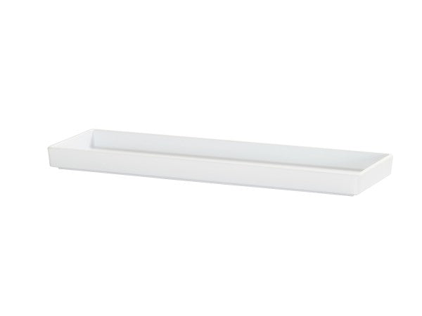 21.5" Matte White Melamine Tray