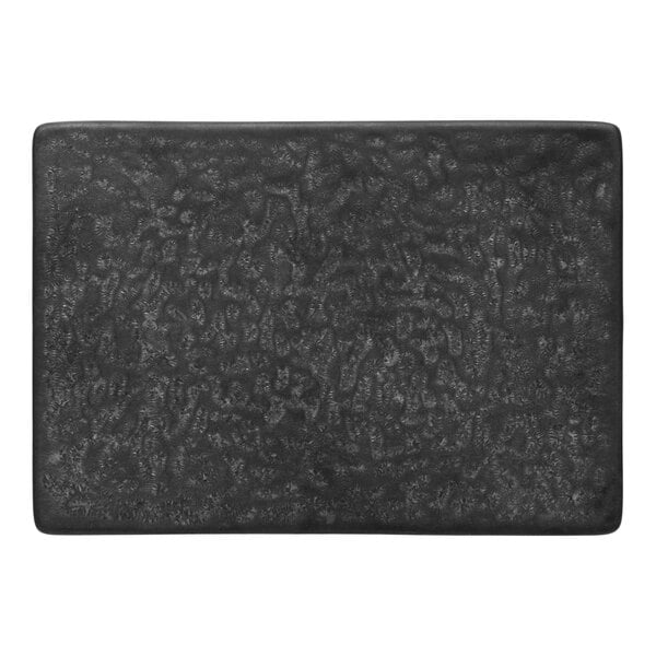 Rectangular Ignea Platter, 7-1/8" x 5", Dark Glaze