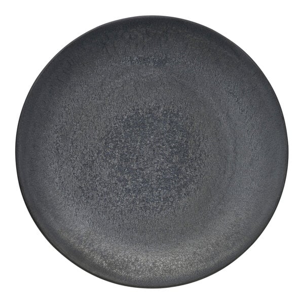 Ignea Coupe Plate, 8-1/4", Dark Glaze