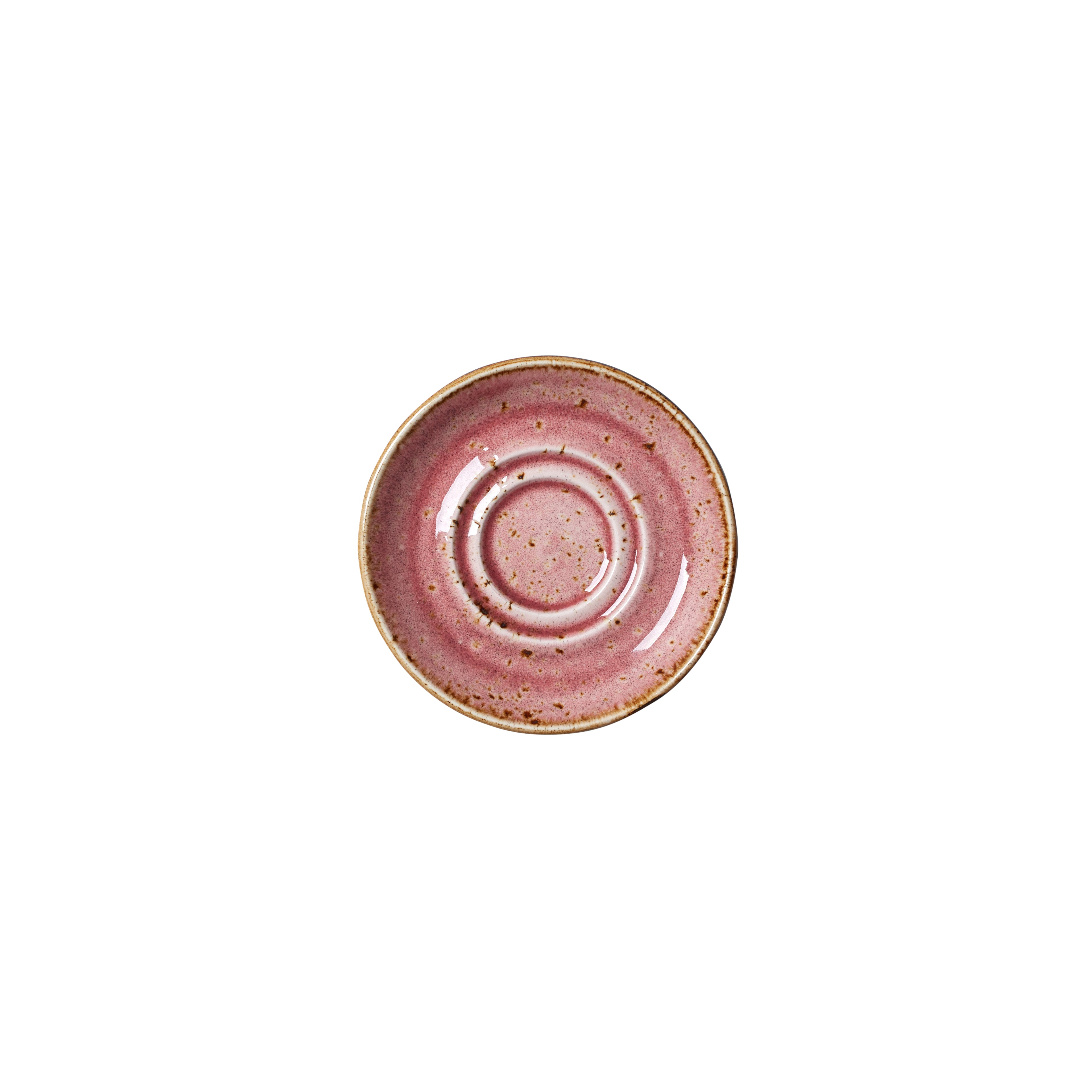 Double Well Saucer 4.675" Dia. Craft Raspberry