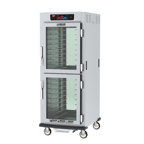 C5™ 9 Series Full-Height Pass-Thru Touch-Screen Low Wattage Controlled Humidity Cabinet w/ (17) Pan Capacity, Universal Slides, 2 Glass Dutch Doors, 120v