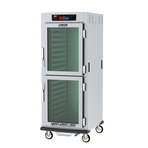 C5™ 9 Series Full-Height Pass-Thru Touch-Screen Low Wattage Controlled Humidity Cabinet w/ (17) Pan Capacity, Lip Load Slides, Glass/Solid Dutch Doors, 120v