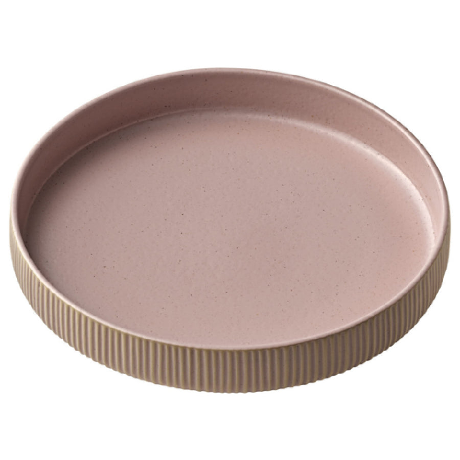 Nara Deep High Rim Plate, 44 oz., Rose