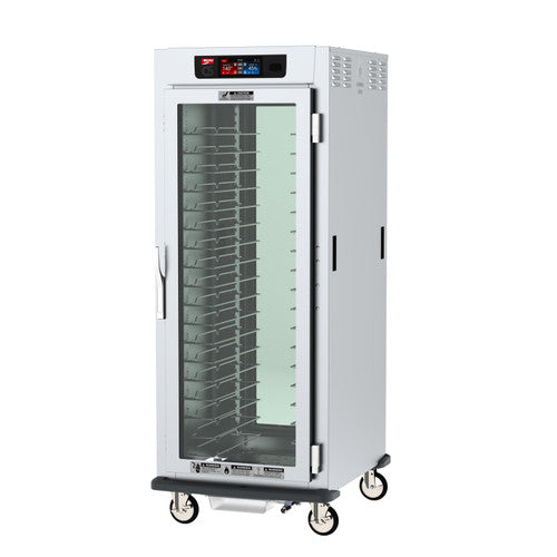 C5™ 9 Series Full-Height Pass-Thru Touch-Screen Low Wattage Controlled Humidity Cabinet w/ (18) Pan Capacity, Universal Slides, 2 Glass Doors, 120v