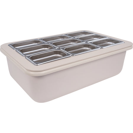 Coldmaster® Coldpan with Organizer, 1/1 full size, 6" deep