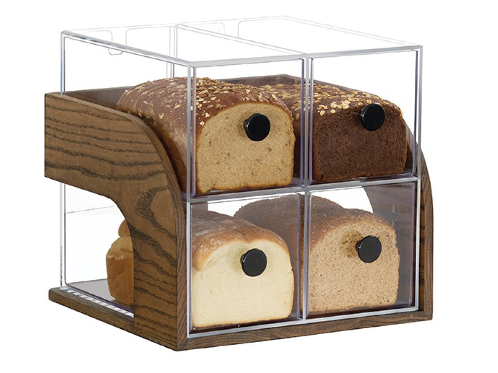 Melrose 4-Drawer Bread Case Acrylic Wood