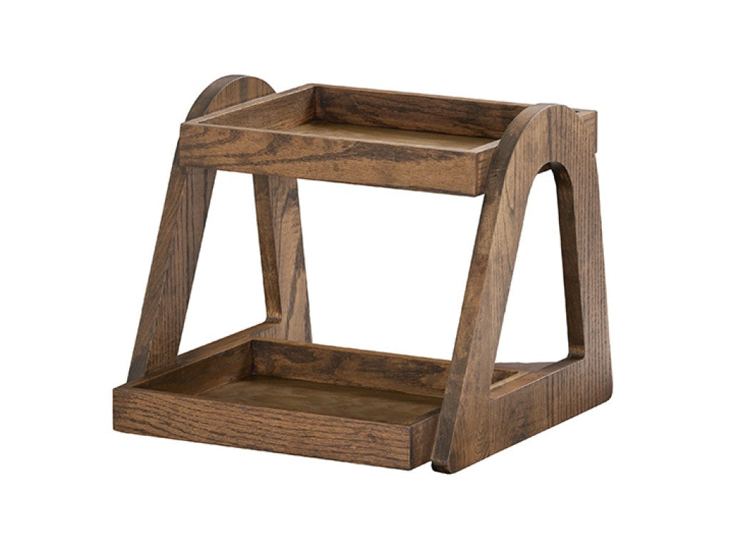 Melrose Two-Tier Wood Merchandiser Display