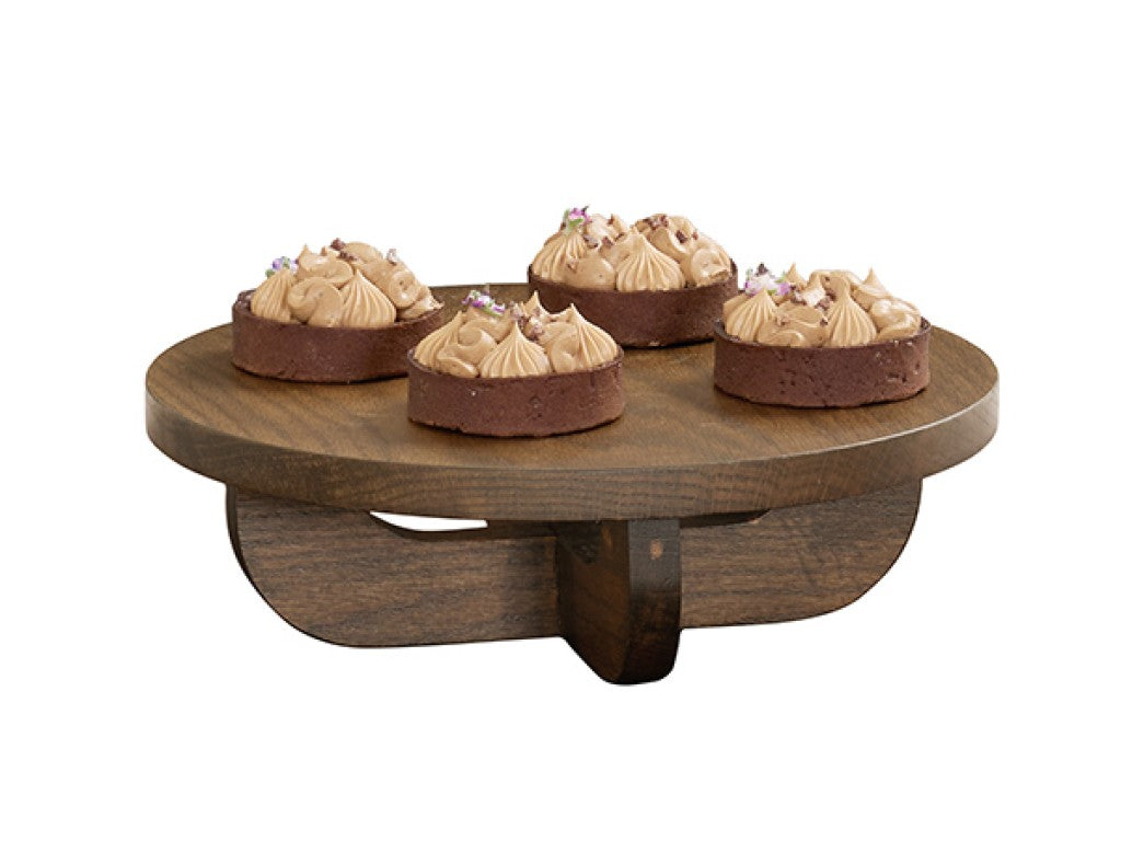 Melrose 12" Round Wood Display Riser, 4"H