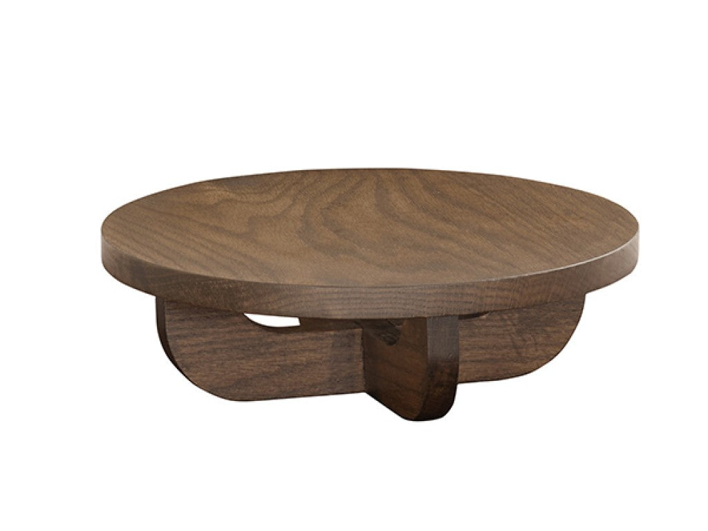 Melrose 12" Round Wood Display Riser, 4"H