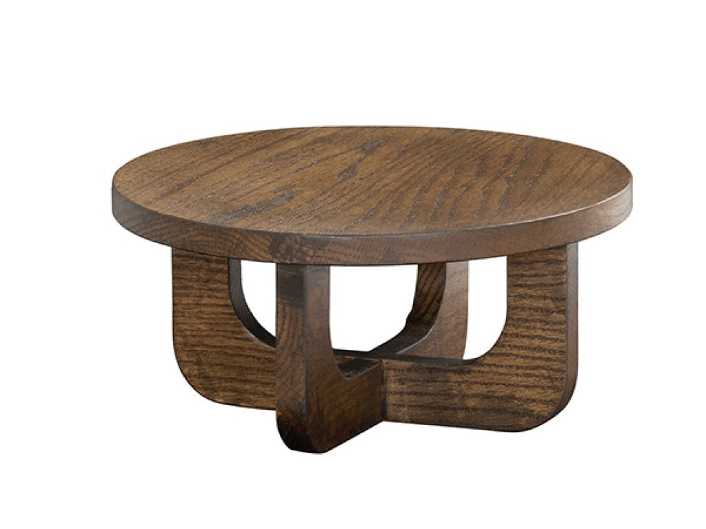 Melrose 12" Round Wood Display Riser, 6"H